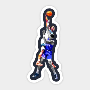 Anthony Edwards Dunk on John Collins WPAP Sticker